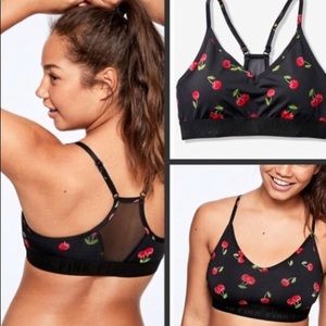 VS Pink cherry sports bra!